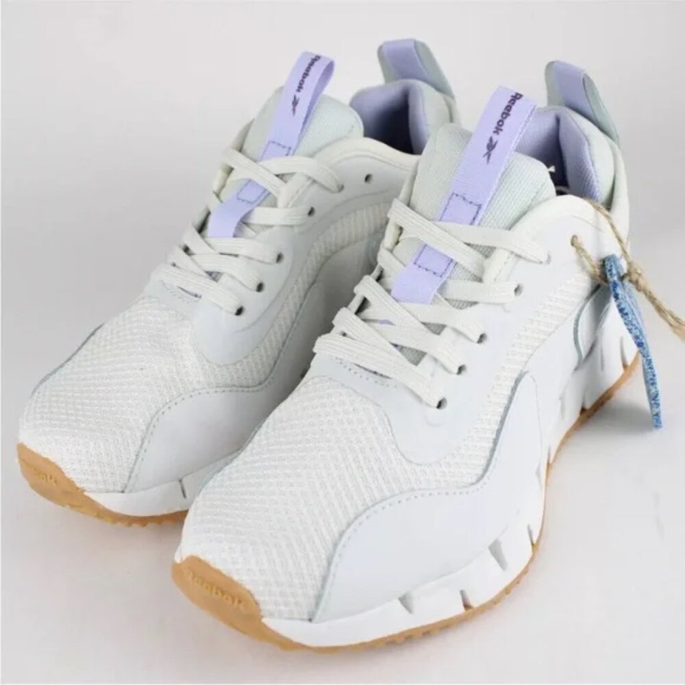 new REEBOK Zig Dynamica Sneakers off white/purple for women 462j